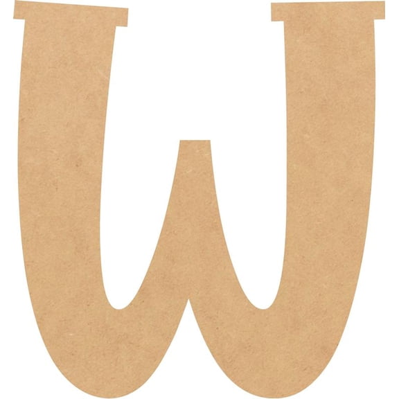 Unfinished MDF 6'' Tall Lemon Spark Letters DIY W, Paintable Craft