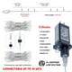 thumbnail image 4 of Luces navideñas Hopolon azul y blanco, 33 m, 100 LED, 4 of 7
