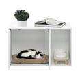 thumbnail image 6 of Furinno Peli Large Particle Board Enclosed Cat Litter Box Shelf Panels, Hardware Pack and Assembly Instructions, Solid White (1 Pack), 6 of 7