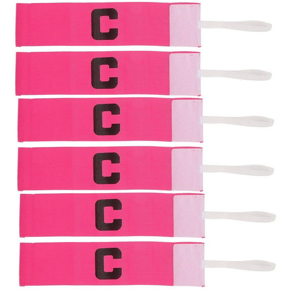 PBPBOX captains bands soccer nylon rosy 6pcs for Fan Gear