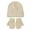 Beige, variant on MuXiKeJi Baby Knitted Hat and Mitten Set Warm Wool Blend Winter Cap for Toddler Boy Girl
