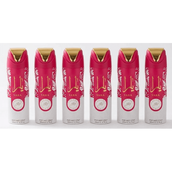 Lattafa - Yara Candy Perfumed Deodorant Spray (200 ml) 6 Pcs