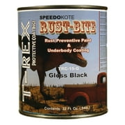 TRC-15-Q, Rust Preventive Underbody Gloss Black Paint, Quart, RUST-BITE