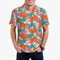 thumbnail image 2 of Balery Hawaiian Style Printed Men’s Short Sleeve Polo Shirt, Midweight Men's Shirt,Golf Polo shirts -3X-Large, 2 of 8