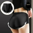 thumbnail image 2 of Women's Cotton Brief Lifter Panties for Women Padded Underwear Seamless Booty Pads Enhancer Shapewear Lifting Panty Postpartum Underwear (Color:Black,Size:S), 2 of 4