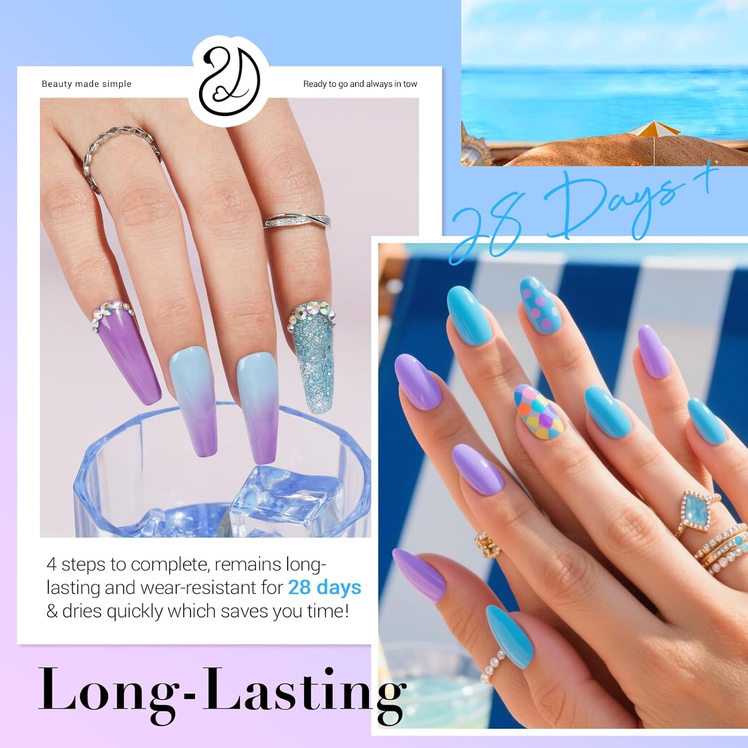 Azurebeauty 31 Pcs Dip Powder Nail Kit