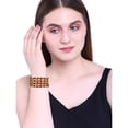 thumbnail image 4 of Efulgenz Indian Bangle Set Bridal Jewelry Multicolor Traditional Antique Gold Tone Bangle Set Wedding Bangle Bracelet Bollywood Jewelry Indian Bangle Set for Women (2 Pcs) Size 2.8, 4 of 8