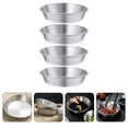 thumbnail image 2 of 4Pcs Stainless Steel Dish Round Sauce Dish Home Restaurant Appetizer Serving Plate, 2 of 9