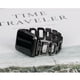 thumbnail image 5 of Worryfree Gadgets Metal Bands Compatible with Apple Watch Band 38mm 40mm 41mm, 42mm 44mm 45mm Wristband Adjustable iWatch Strap Series 8 7 6 5 4 3 2 1 SE for Women Girls Black, 5 of 5