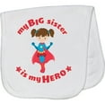 thumbnail image 2 of Inktastic My Big Sister is My Hero Baby Burp Cloth, 2 of 3