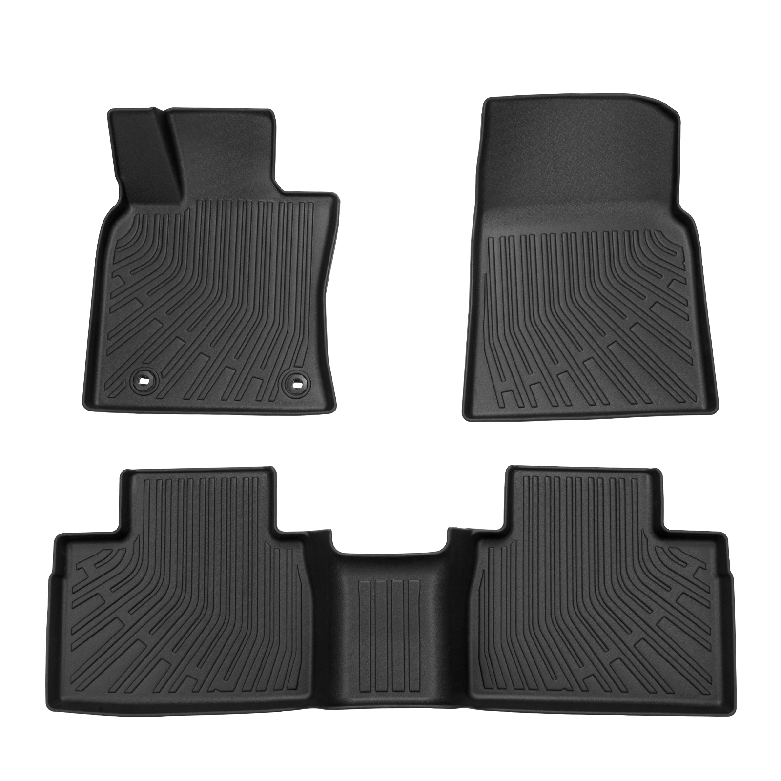 3D Molded TPE Floor Mats Liners For Ford F250 / F350 Super Duty Crew Cab (1999-2007)