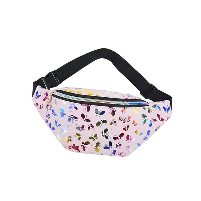 Riñonera a la moda con diseño de mariposa, riñonera para el pecho, riñonera para conciertos, festivales, viajes, correr, hacer ejercicio y senderismo Rosa Salvador Riñonera