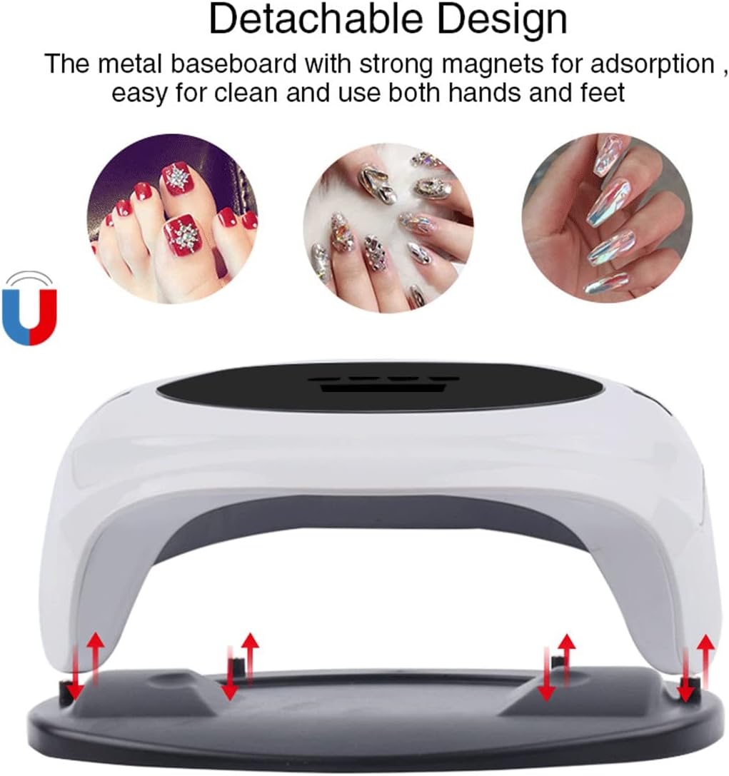 72W Uv Led Nail Lamp, Easkep with 4 Timer Setting Portable Nail Dryer Curing Lamp for Fingernail and Toenail Gels Based Polishes Pink Valentine Gift for Woman Girl