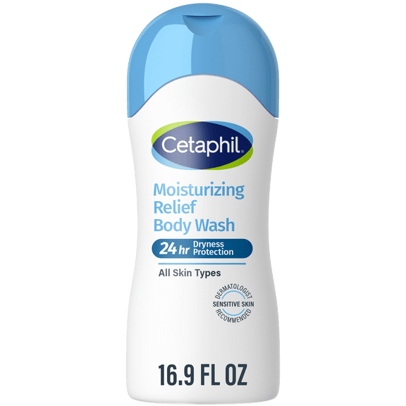 Cetaphil Daily Use Moisturizing Relief Body Wash, Unscented, 20 fl oz