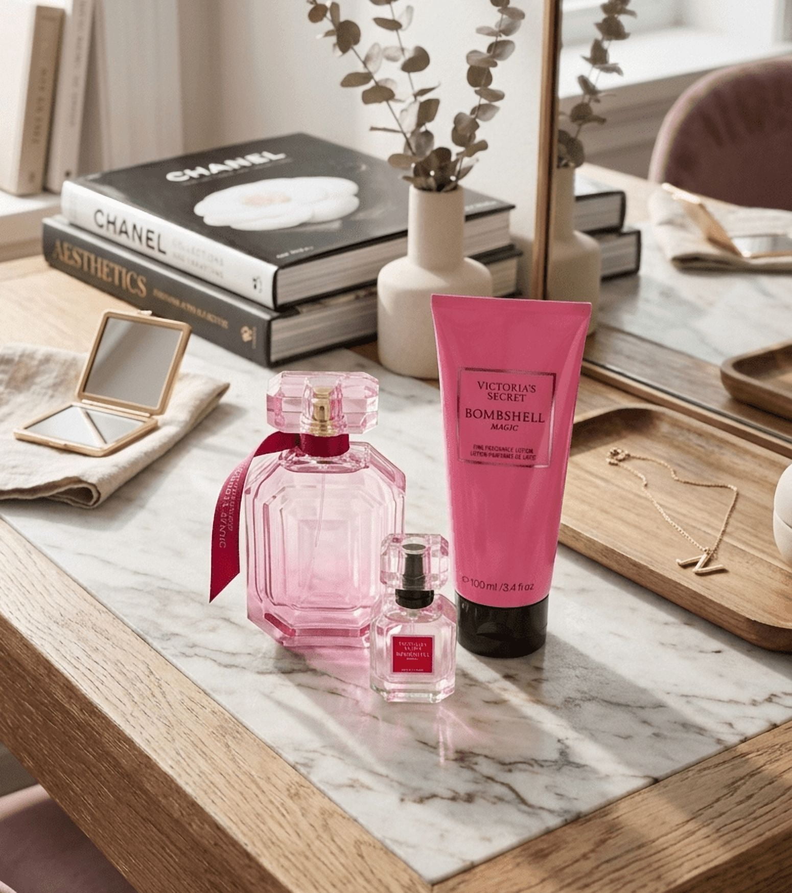 Victoria's Secret Bombshell Magic 3 Piece Eau De Parfum & Lotion