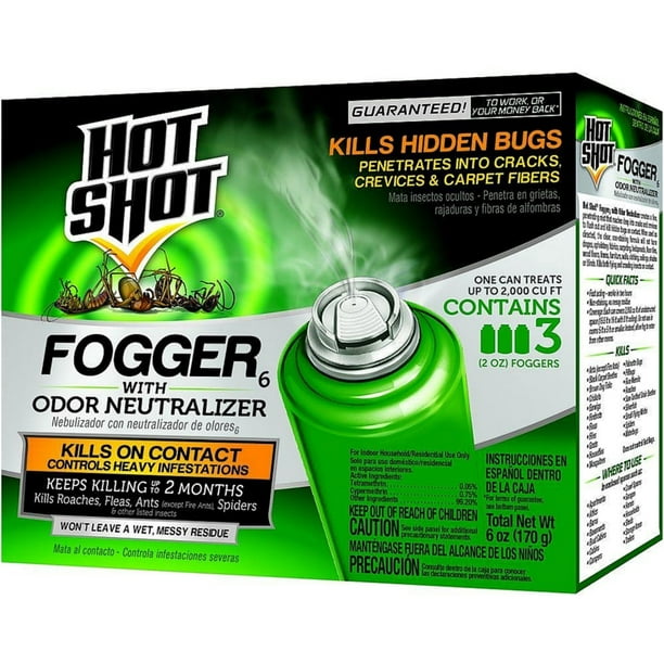6 Pack Hot Shot Indoor Insect Fogger 3 Ea Walmart Com Walmart Com