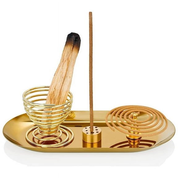 4Pcs Incense Holder, Sage Burner for Sticks/Coil Incense/Incense Cones,for Meditation Yoga Room