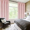 thumbnail image 2 of DWCN Blackout Curtains – Thermal Insulated, Energy Saving & Noise Reducing Bedroom and Living Room Curtains, Blush Pink, W 52x L 95 Inch, Set of 2 Rod Pocket Curtain Panels, 2 of 5