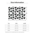 thumbnail image 5 of Rateoe Retro Rooster Pattern Flannel Throw Blanket, Ultra-soft Blanket for Bed, Couch, Car, Hypoallergenic Anti-pilling blanket-80"x60"(Horizontal), 5 of 6