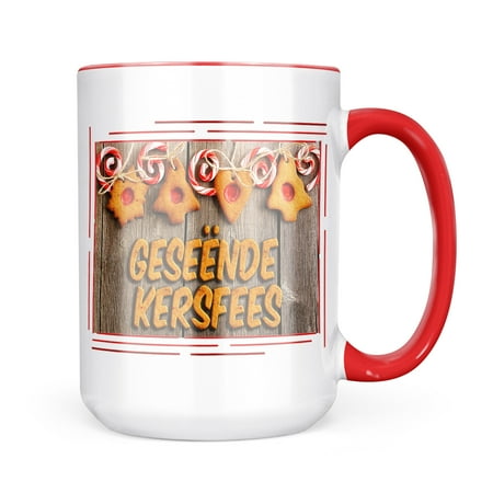 

Neonblond Merry Christmas in Afrikaans from South Africa Mug gift for Coffee Tea lovers