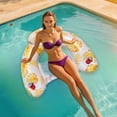 thumbnail image 2 of Inflatable Pool Chair with Glitter Watercolor Design Thickened U Shaped Floating for Adults Swimming Accessories, 2 of 7