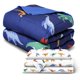 thumbnail image 3 of Set de 4 Piezas Edredón Acolchado y Sábanas Infantil Individual Dreamlab, Colcha para Cualquier Temporada, Hipoalergénica, Diseño Dinosaurios, Color Azul, 3 of 5