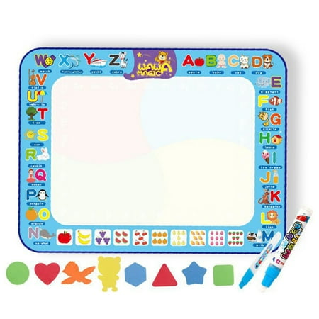 Super Large Magical Kids Water Canvas Drawing Pad Coloring Doodle Mat (A)