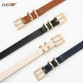 thumbnail image 3 of Women Skinny Leather Belt,Thin Waist Belt for Dresses Pants Jeans, 3 of 5