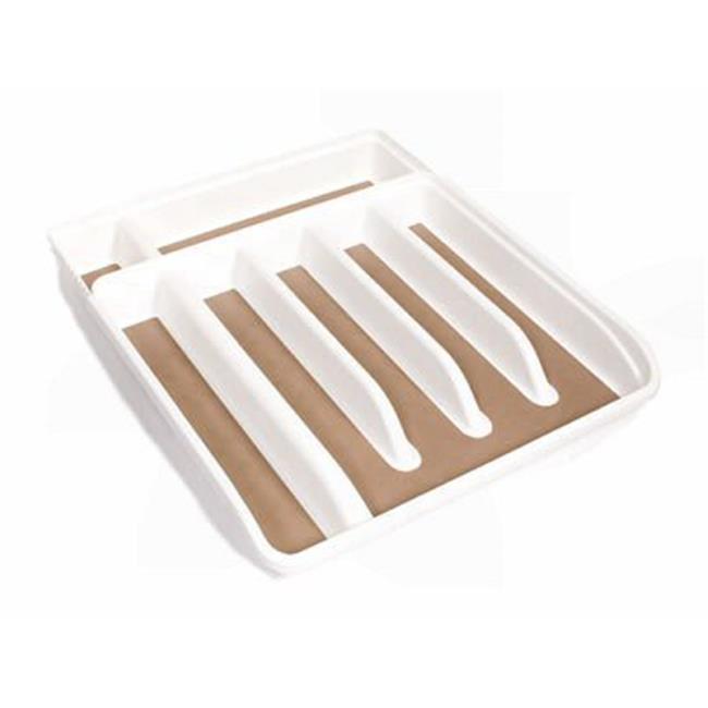 Rubbermaid 2974RDWHT WHT Adjustable Cutlery Tray White Pack Of 4
