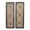 Brown Handmade Carved Floral Rectangle S/2 36"H, 12"W, variant on DecMode Brown Wooden Handmade Intricately Carved Floral Wall Decor