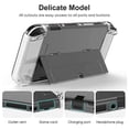 thumbnail image 2 of I5S For Nintendo Switch OLED Transparent Crystal Case Hard PC Split X5r Protective Cover with Kickst, 2 of 5