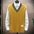 GHSOHS Mens Sweater Sweatshirts Yellow Sweaters for Men Fall Winter