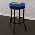 thumbnail image 4 of Trademark Gameroom Golden State Warriors City Black Ribbed Barstool, 4 of 5