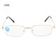 thumbnail image 3 of Gafas de lectura unisex anti-luz azul para aliviar la fatiga, +200 dioptrías Golden Vision Saviors, 3 of 8
