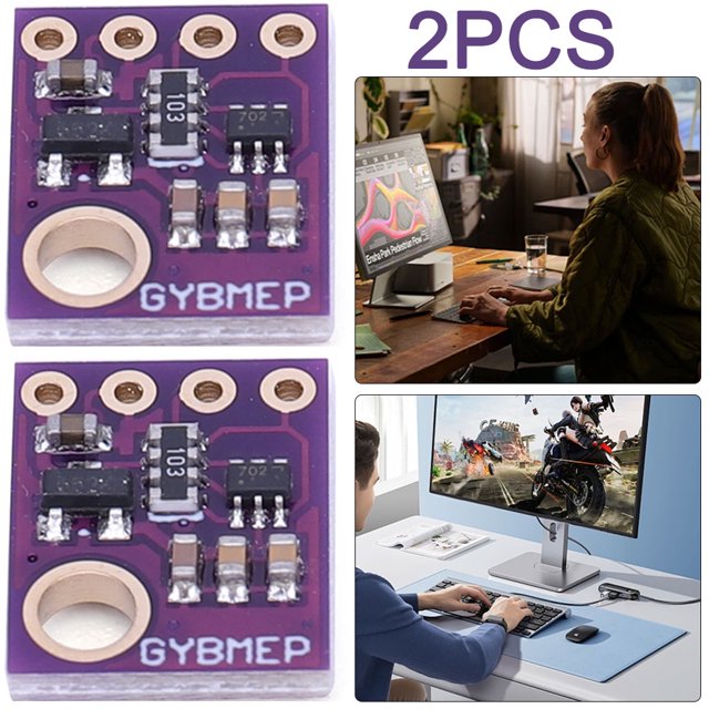 2 uds Sensor GY-BME280-5V presión aire Digital humedad BME280 SPI I2C Breakout