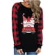 thumbnail image 4 of Tops Navideños Para Mujer Blusas de Manga Larga Moda Impreso Camiseta Suelta Cuello Redondo Casual Odeerbi ODB191231, 4 of 8