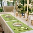 thumbnail image 7 of Thanksgiving Orange Cloth Placemats Set of 6 - Easy to Clean Linen Style Fabric Table Placemats -Machine Washable & Heat Resistant Non-Slip Table Mats for Holiday Dining, 7 of 7