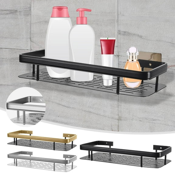 XGFHYJEH Shower Caddy, Shower Organizer, Bathtub & Shower Organizers, Adhesive Wall-Mounted Shower Shelves with Suction Cup, Shower Storage Shelf for Bathroom