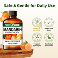 thumbnail image 6 of Kukka Mandarin Essential Oil with Aromatherapy Stone - 100% Pure Sweet Citrus Scent for Skincare, Diffuser, Massage & DIY Blends - 4 fl oz, 6 of 6