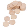 thumbnail image 4 of Pièces de Bois Rondes, 50 Pcs Pièces de Bois Rondes Copeaux de Bois Ronds Tranches de Bois Naturel Qualité de Confiance, 4 of 14