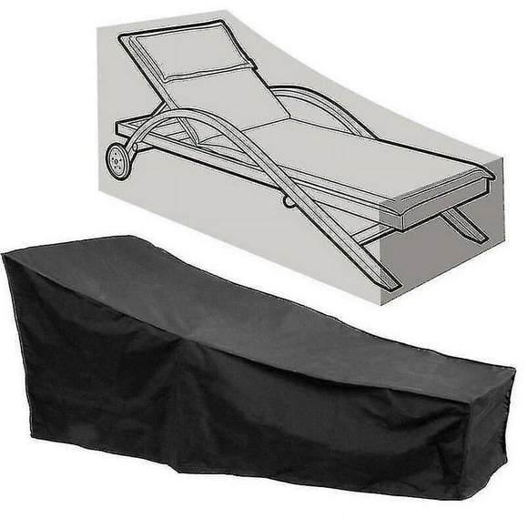 Heavy Duty Waterproof Sun Lounger Sunbed Garden Furniture Cover Patio Rattan