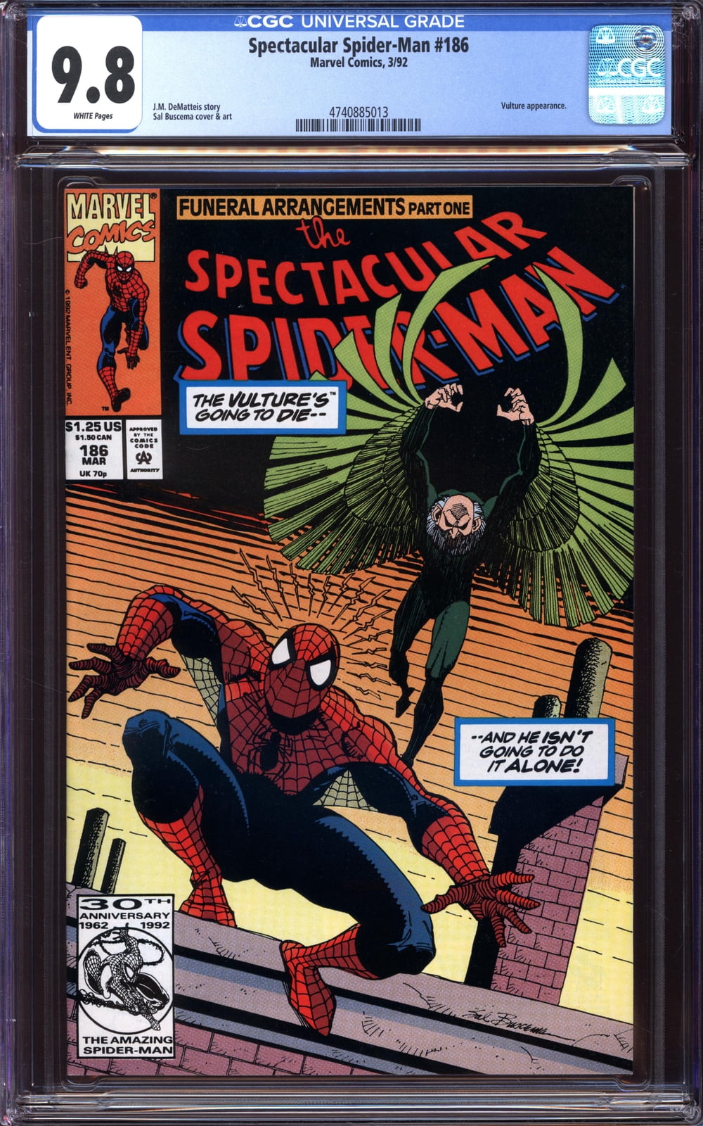 Cover of The Spectacular Spider-Man #186