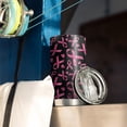 thumbnail image 3 of 20oz Tumblers Breast Cancer Stainless Steel Vacuum Insulated Double Wall Travel Tumbler Cups Mug with Lid and Straw,Cleaning Brush for Cold & Hot Drinks, 3 of 7
