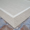thumbnail image 3 of Couristan 7.50' x 7.50' Taupe Brown And Gray Square Flatwoven Area Throw Rug, 3 of 6