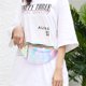 thumbnail image 5 of Riñonera de tendencia para mujer bolso de hombro de plátano transparente Likrtyny con láser para el pecho para la compra para teléfono 2022, 5 of 9