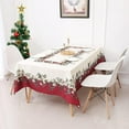 thumbnail image 6 of Christmas Tablecloth 60"x120" Water Resistant Polyester Table Cloth with Floral Print Ideal for Indoor Dining Holiday Décor, 6 of 6