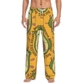 thumbnail image 2 of Lsque Avocado Dog Print Men's Pajama Pants, Lounge Pant - Comfortable Home Wear,Elastic Waistband, Stylish Design-Small, 2 of 9
