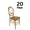Gold, variant on Clear Resin ProClear Infinity Chair by Chivari, 20 Chair Bundle by Chivari