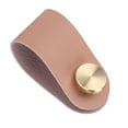 thumbnail image 3 of Tirador de gabinete, manija nórdica de lujo de cuero de grano, latón, cajón, armario, puerta, decoración, color rosa, 3 of 5