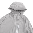 thumbnail image 5 of GUZOM Mens UPF 50+ Hooded Sun Protection Jacket Nylon Spandex Lightweight Breathable Quick Dry Gray for Outdoor Hiking Fishing Running Activewear,Size 4XL, 5 of 9
